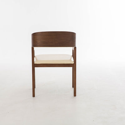 Nordic Solid Wood Design Chair Presidencial Mobiliário de couro preto Nota Poltrona Assento para Garantia de Restaurante Um Ano