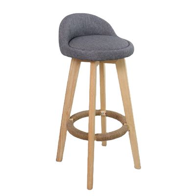 Moderno Estilo Antigo Estulões de Madeira Acolchados Cadeira de Bar de Couro para Mesa de Bar Sala de Jantar e Função de Bar