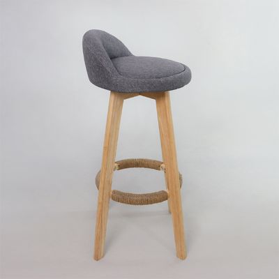 Moderno Estilo Antigo Estulões de Madeira Acolchados Cadeira de Bar de Couro para Mesa de Bar Sala de Jantar e Função de Bar