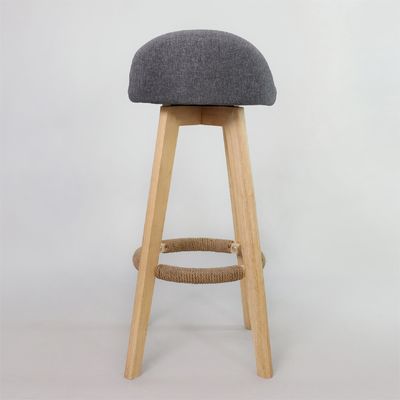 Moderno Estilo Antigo Estulões de Madeira Acolchados Cadeira de Bar de Couro para Mesa de Bar Sala de Jantar e Função de Bar