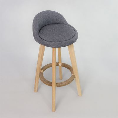 Moderno Estilo Antigo Estulões de Madeira Acolchados Cadeira de Bar de Couro para Mesa de Bar Sala de Jantar e Função de Bar