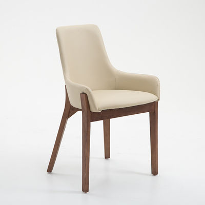 Pernas de madeira maciça Quadro esculpido Madeira de bétula Cadeiras de jantar de hotel com assentos estofados