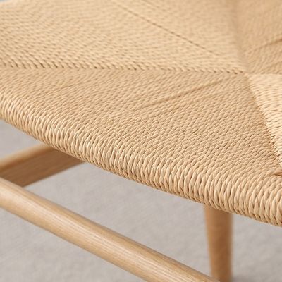 Fabricação à mão de madeira maciça de praia corda de madeira tecida almofada de jantar cadeira Y NÃO Dobrado Serviço OEM aceito madeira maciça