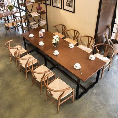 Fabricação à mão de madeira maciça de praia corda de madeira tecida almofada de jantar cadeira Y NÃO Dobrado Serviço OEM aceito madeira maciça