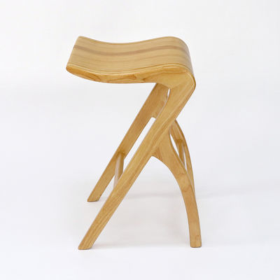 Home Bar Essential Barstool de madeira maciça lacada com cadeira alta sala de estar