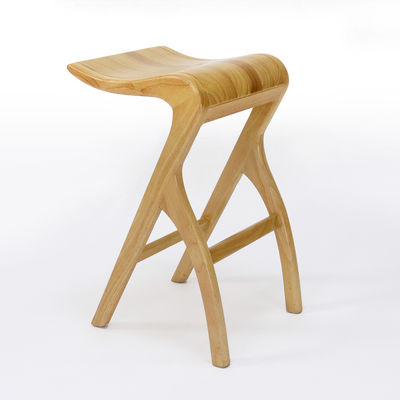Home Bar Essential Barstool de madeira maciça lacada com cadeira alta sala de estar
