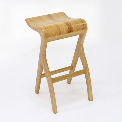 Home Bar Essential Barstool de madeira maciça lacada com cadeira alta sala de estar