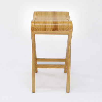 Home Bar Essential Barstool de madeira maciça lacada com cadeira alta sala de estar