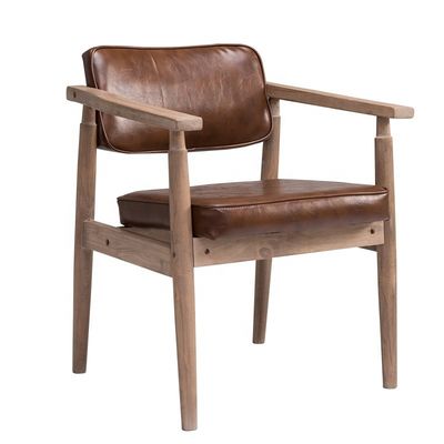 Estilo Vintage Antigo Braço de madeira maciça Café Restaurante Lounge de lazer Cadeira Vintage com serviço OEM aceita