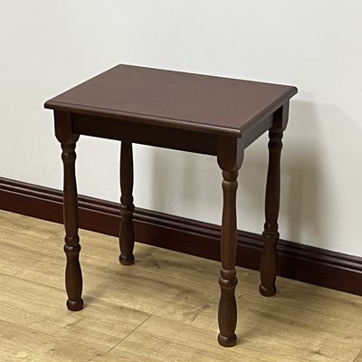 Tabela de café de madeira antiga com estilo de design moderno e opções de cores personalizáveis