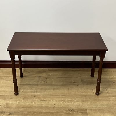 Tabela de café de madeira antiga com estilo de design moderno e opções de cores personalizáveis