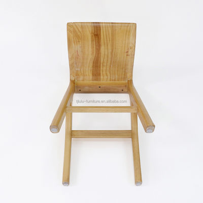 Desenhos personalizados Vintage Solid Wood Bar Stool W35*D43.5*66.5CM para sala de estar alta Cadeira de jantar de madeira