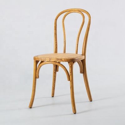 Mahogany chinês e material de ratão móveis domésticos nórdicos quadro de madeira banquete cadeira de jantar com madeira maciça empilhável