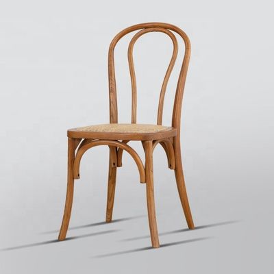 Mahogany chinês e material de ratão móveis domésticos nórdicos quadro de madeira banquete cadeira de jantar com madeira maciça empilhável