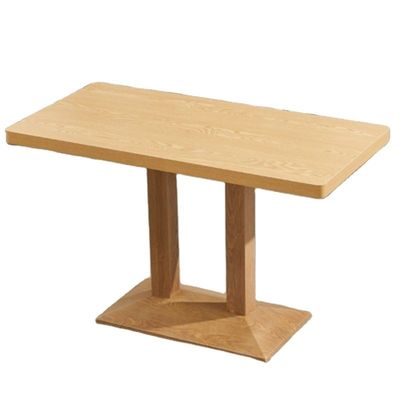 Mesa de jantar de madeira em design moderno para móveis de restaurante de cores personalizadas
