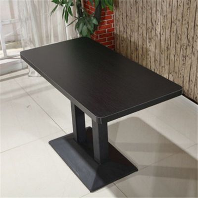 Mesa de jantar de madeira em design moderno para móveis de restaurante de cores personalizadas
