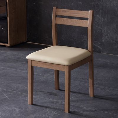 Mobiliário de sala de estar Cadeiras de madeira maciça com almofada em design clássico moderno