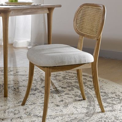 Cadeira Vintage de Rattan/Wicker Cadeira de Comida de Madeira Sólida Cadeira de Rattan Sem Braços Cadeira para Necessidades do Cliente