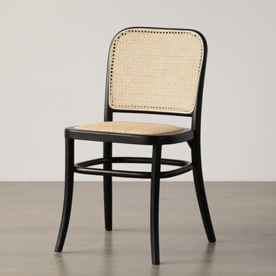 Simple Design Solid Wood Dining Rattan Chair para Restaurante e Sala de Jantar