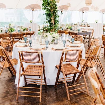 Moderno estilo de design madeira rústica de bambu dobrável cadeira de jantar ao ar livre para evento festa móveis casamento