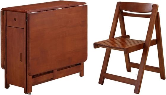 Solid Wood Nordic Design cadeira de jantar dobrável em cor natural / personalizada