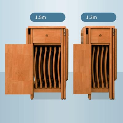 Solid Wood Nordic Design cadeira de jantar dobrável em cor natural / personalizada
