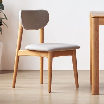 Cadeira de jantar de madeira maciça para sala de jantar e sala de estar