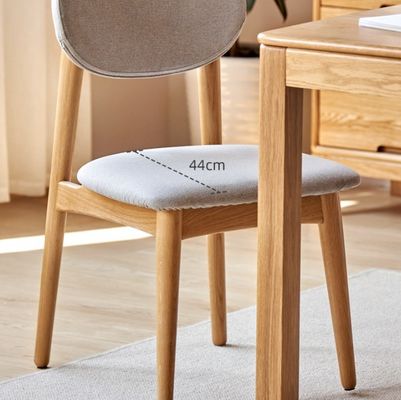 Cadeira de jantar de madeira maciça para sala de jantar e sala de estar