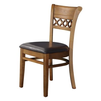 Mobiliário de sala de jantar Cadeira estofada de madeira maciça para mobiliário doméstico e restaurante