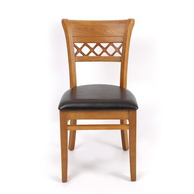 Mobiliário de sala de jantar Cadeira estofada de madeira maciça para mobiliário doméstico e restaurante