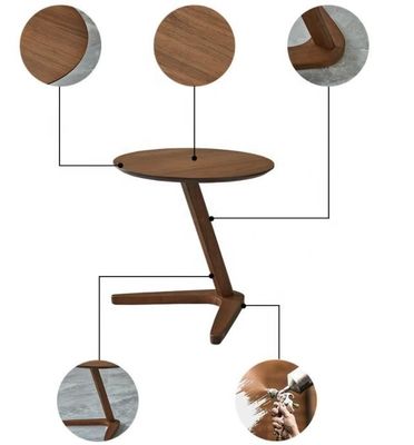 NO Quadro de café de madeira maciça para sala de estar moderna