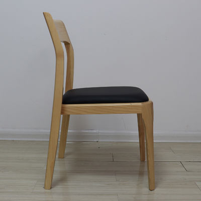 Embalagem de correio Y Madeira Nordic Light Luxury Hotel Cafe Chaise de refeição em couro empilhável
