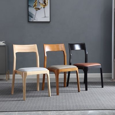 Embalagem de correio Y Madeira Nordic Light Luxury Hotel Cafe Chaise de refeição em couro empilhável
