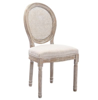 Cadeira de banquete de madeira maciça para mobiliário de cozinha e sala de jantar Louis Design