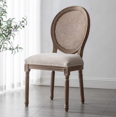 Cadeira de banquete de madeira maciça para mobiliário de cozinha e sala de jantar Louis Design