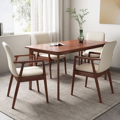 Solid Wood Luxury Hotel Dining Armchair em Design de lazer moderno para móveis de restaurante