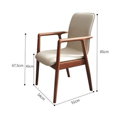 Solid Wood Luxury Hotel Dining Armchair em Design de lazer moderno para móveis de restaurante