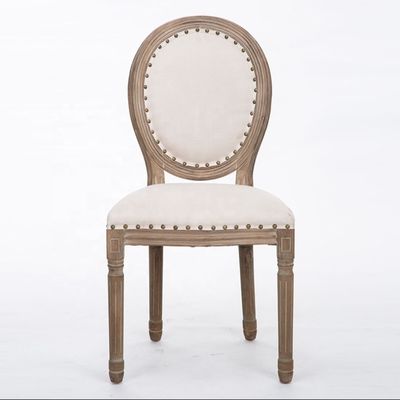 Antique Design Europe Vantage Interior de madeira maciça redonda Cane Rattan Back Cadeira de jantar para estilo tradicional na Europa