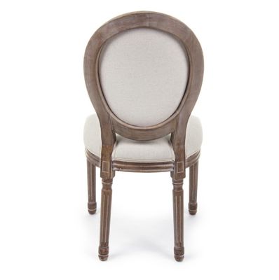 NO Cadeira de banquete de madeira sólida dobrada Louis para eventos Cadeira de casamento e eventos nórdicos D54*W53*SH44.5*H76.5