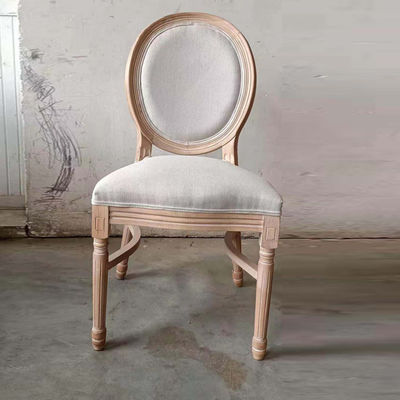 NO Cadeira de banquete de madeira sólida dobrada Louis para eventos Cadeira de casamento e eventos nórdicos D54*W53*SH44.5*H76.5