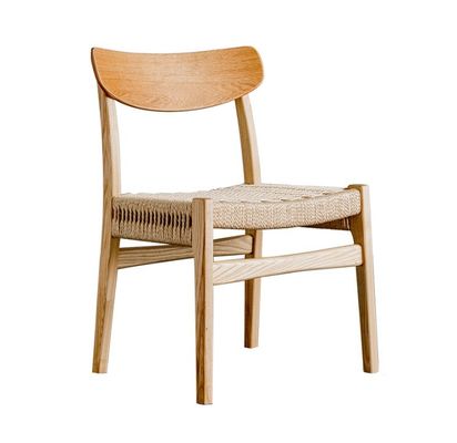 Mobiliário de Sala de Jantar Personalizado Cadeira de Jantar de Madeira Nórdica Cadeira de Rattan
