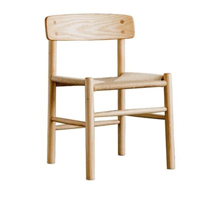 Mobiliário de Sala de Jantar Personalizado Cadeira de Jantar de Madeira Nórdica Cadeira de Rattan