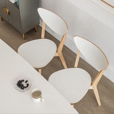 Casa Mobiliário Moderno Loja de Café de Madeira Sólida Cadeira de Restaurante em Walnut