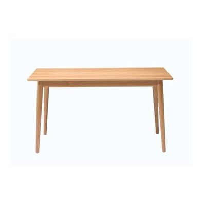Mobiliário moderno de sala de jantar Mesa de jantar de madeira rectangular em estilo de design de meados do século com madeira maciça