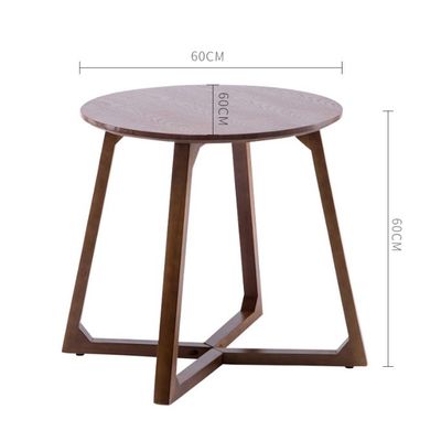 Tabela de café de madeira de pernas cruzadas Tabela lateral Estilo de design moderno em cor de Burlywood / Walnut