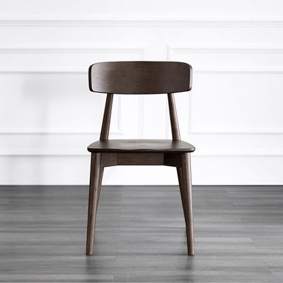 Cadeiras de madeira sólida nórdica clássica para mesa Mobiliário de restaurante Cadeiras