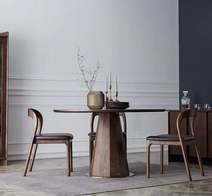 Cadeira de Restaurante Moderna de Madeira Sólida Nórdica Estofada Cadeiras de Jantar com Dimensões W48.5cm*D55.2cm*H77cm