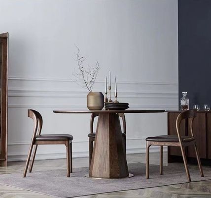 Cadeira de Restaurante Moderna de Madeira Sólida Nórdica Estofada Cadeiras de Jantar com Dimensões W48.5cm*D55.2cm*H77cm