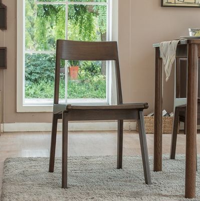 Cadeiras de mesa de madeira maciça em estilo clássico nórdico para móveis de restaurante