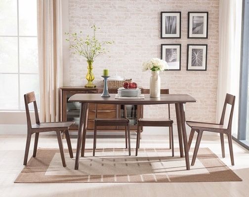 Cadeiras de mesa de madeira maciça em estilo clássico nórdico para móveis de restaurante